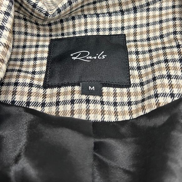 Rails Lightweight Double Breasted Jac Blazer in Honey Plaid size Medium - Picture 6 of 8